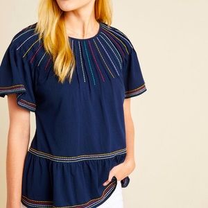 Fun Anthropologie Blouse